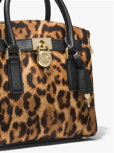 michael kors red leopard bag|Michael Kors calf hair bag.